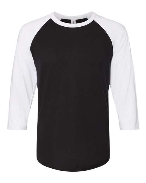 JERZEES® Three Quarter Sleeve Raglan Crewneck Baseball T-Shirt
