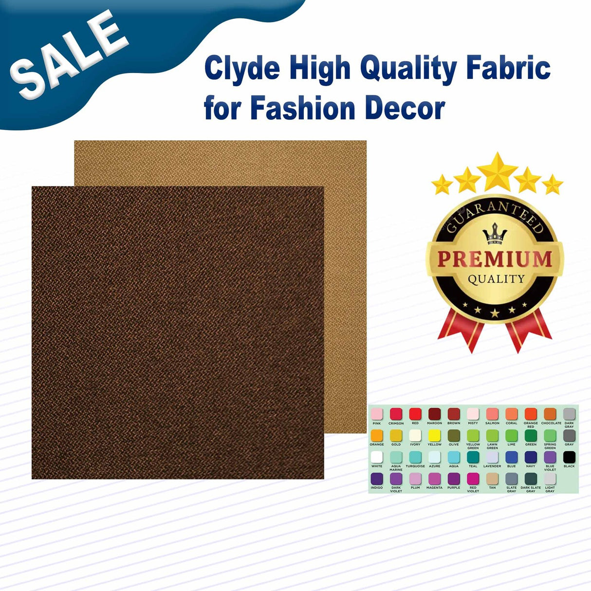 1 Yard Clyde High Quality Fabric for Fashion & Decor