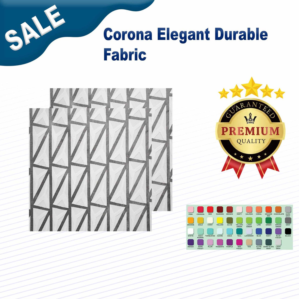 1 Yard Corona Elegant & Durable Fabric
