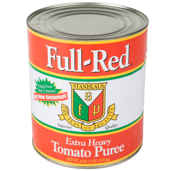 Stanislaus #10 Can Full-Red Extra Heavy Tomato Puree - 6/Case