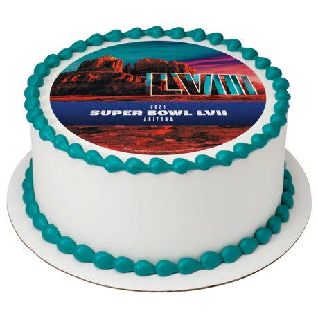NFL Super Bowl LVII Canyon Football Edible Image PhotoCake