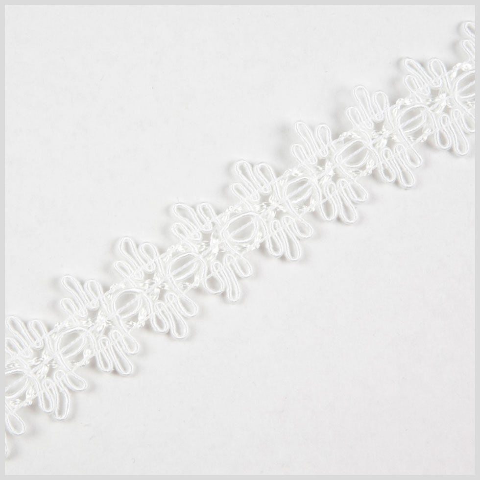 1" White Gimp Braid