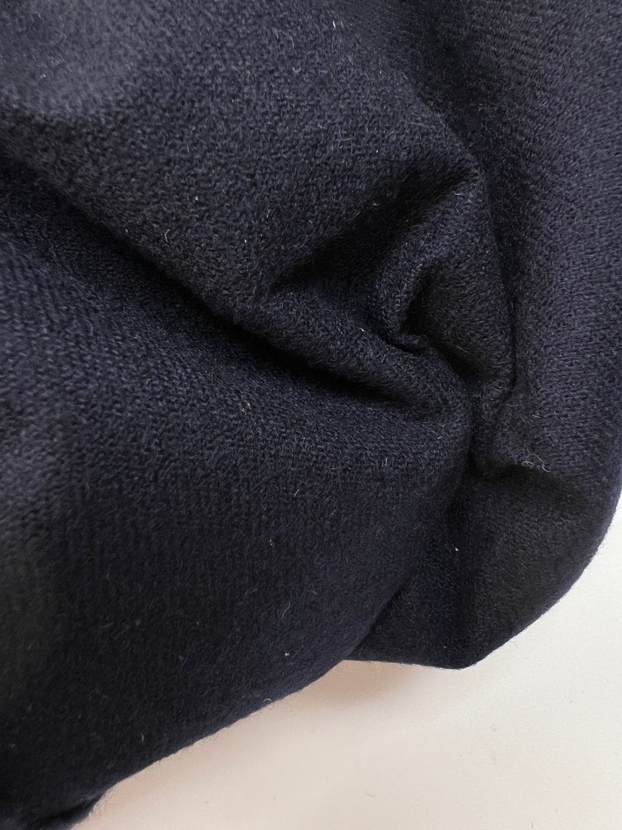 Italian Wool Twill White Blue Fabric