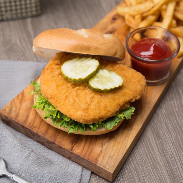 Brakebush Tender-Licious 5 oz. Fully Cooked Breaded Chicken Breast Fillets - 32/Case