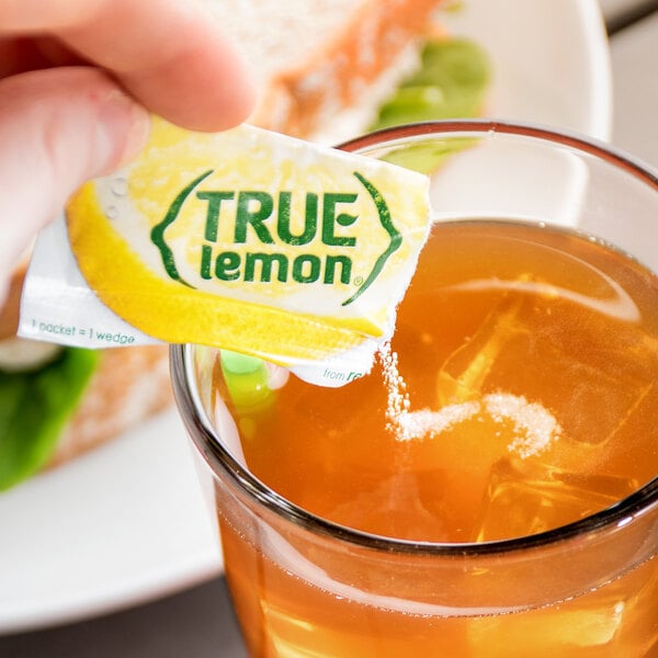 True Lemon® Unsweetened Lemon Mix Portion Packet 0.8 Gram - 500/Case