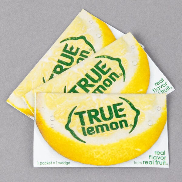True Lemon® Unsweetened Lemon Mix Portion Packet 0.8 Gram - 500/Case