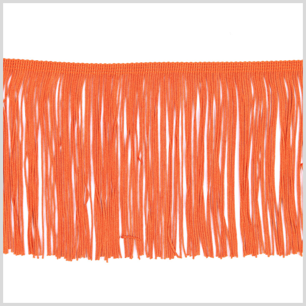 Orange Chainette Fringe - 6"