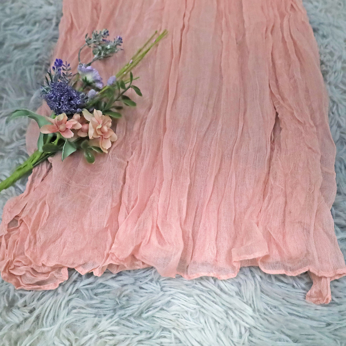 Cheesecloth Drape Curtain Panel 20 ft x 38" Rose Pink