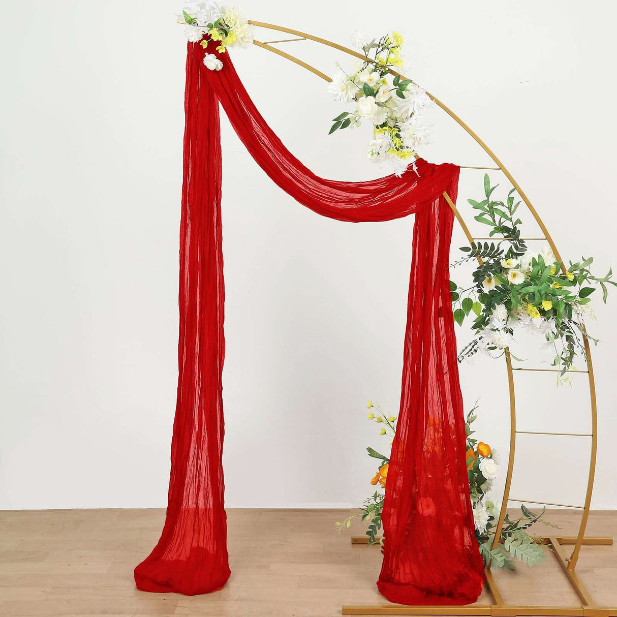 Cheesecloth Drape Curtain 20 ft x 38 in Red