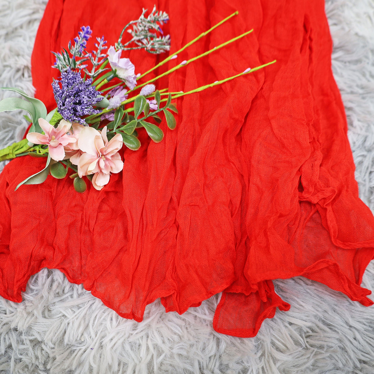 Cheesecloth Drape Curtain 20 ft x 38 in Red
