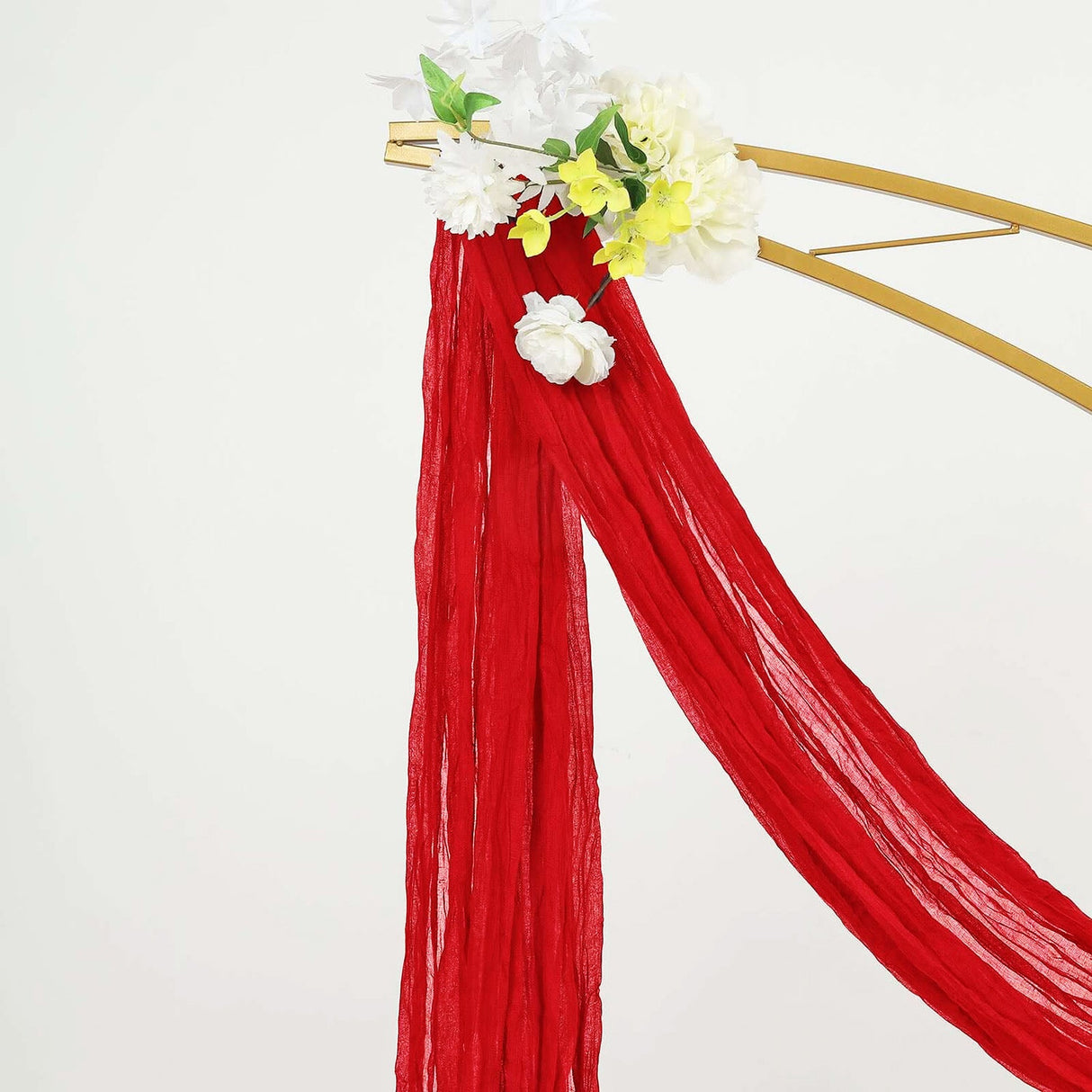 Cheesecloth Drape Curtain 20 ft x 38 in Red