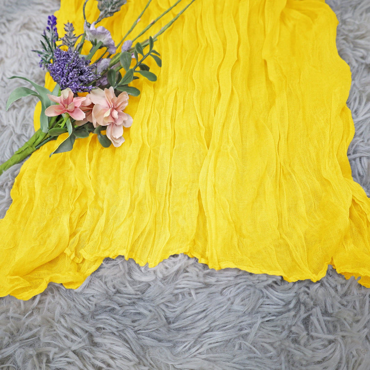Cheesecloth Drape Curtain Panel 20 ft x 38 in Canary Yellow