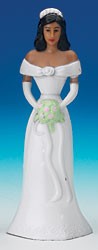 Bridesmaid / Bride -A.A. White Dress - 4-1/2" Tall, 12 Count