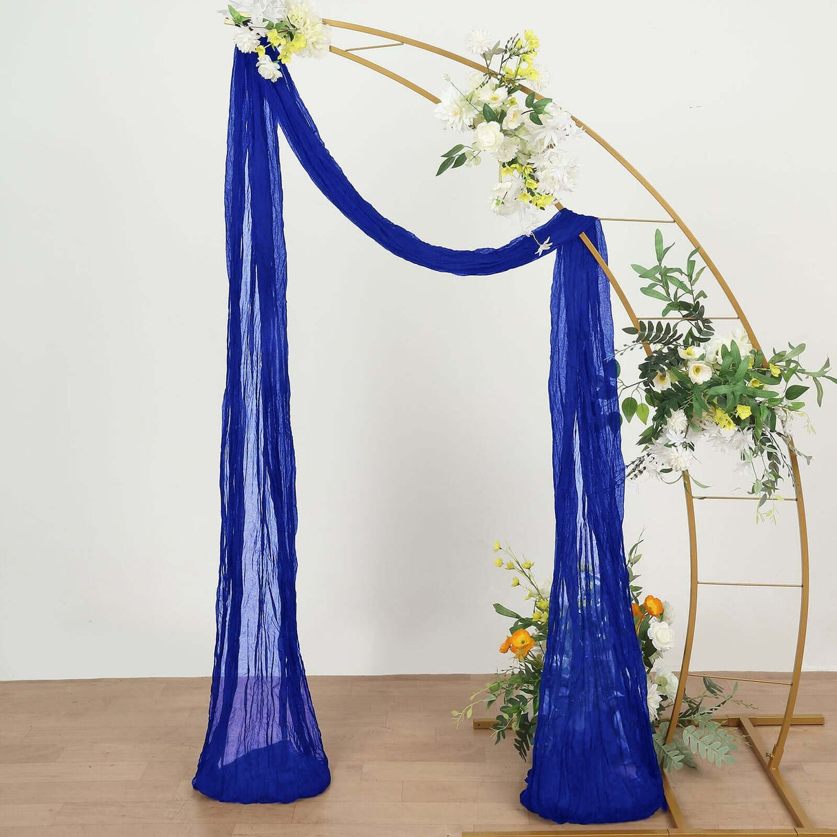 Cheesecloth Arch Drape Curtain Panel 20 ft x 38" Royal Blue