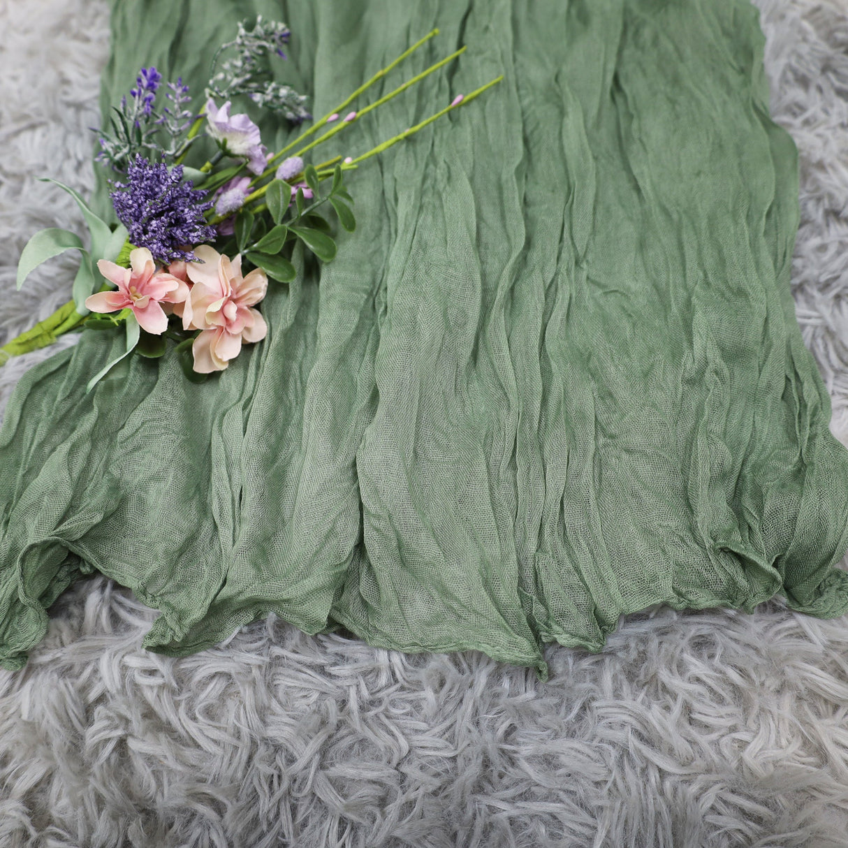 Cheesecloth Backdrop Drape 20 ft x 38 in Dusty Sage