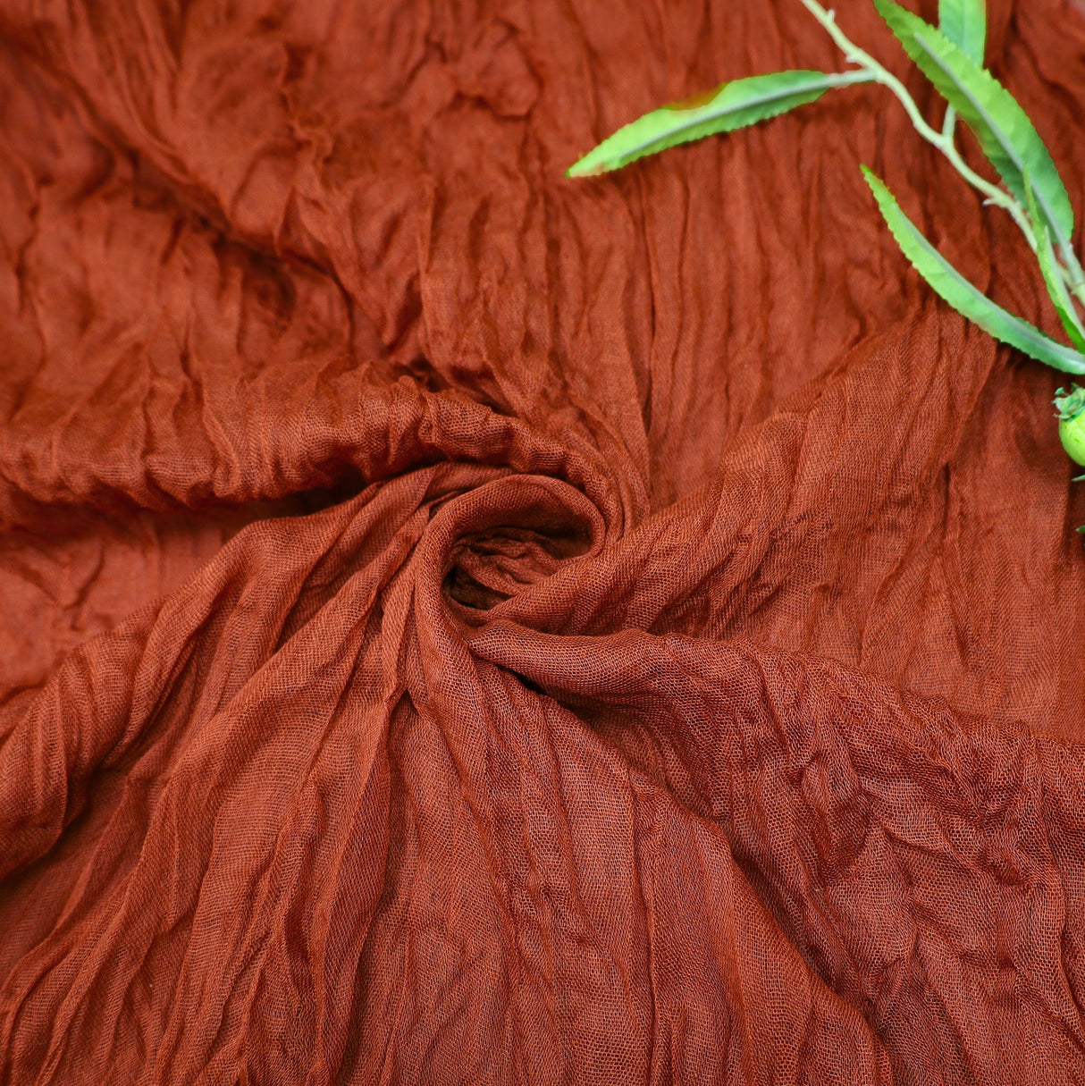 Gauze Cheesecloth Drape Curtain 20 ft x 38 in Rust/Burnt Orange