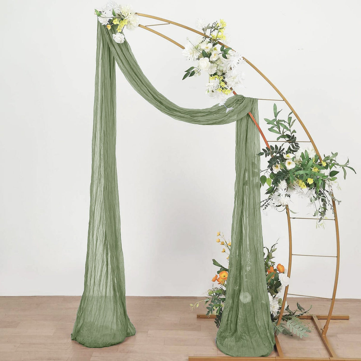 Cheesecloth Backdrop Drape 20 ft x 38 in Dusty Sage