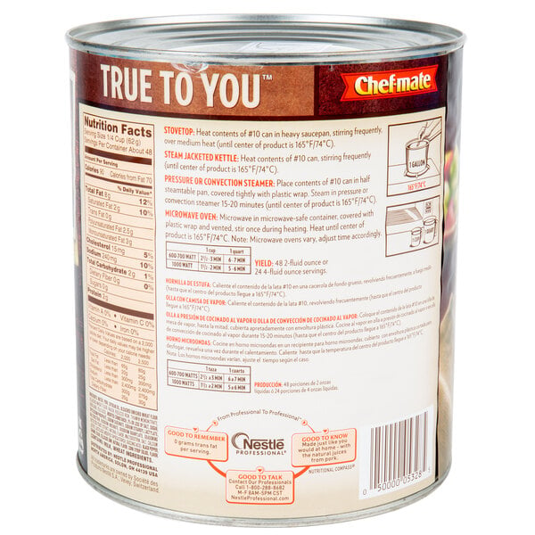 Chef-Mate #10 Can Country Sausage Gravy - 6/Case