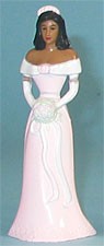 Bridesmaid -A.A. Pink Dress - 4-1/2" Tall, 12 Count