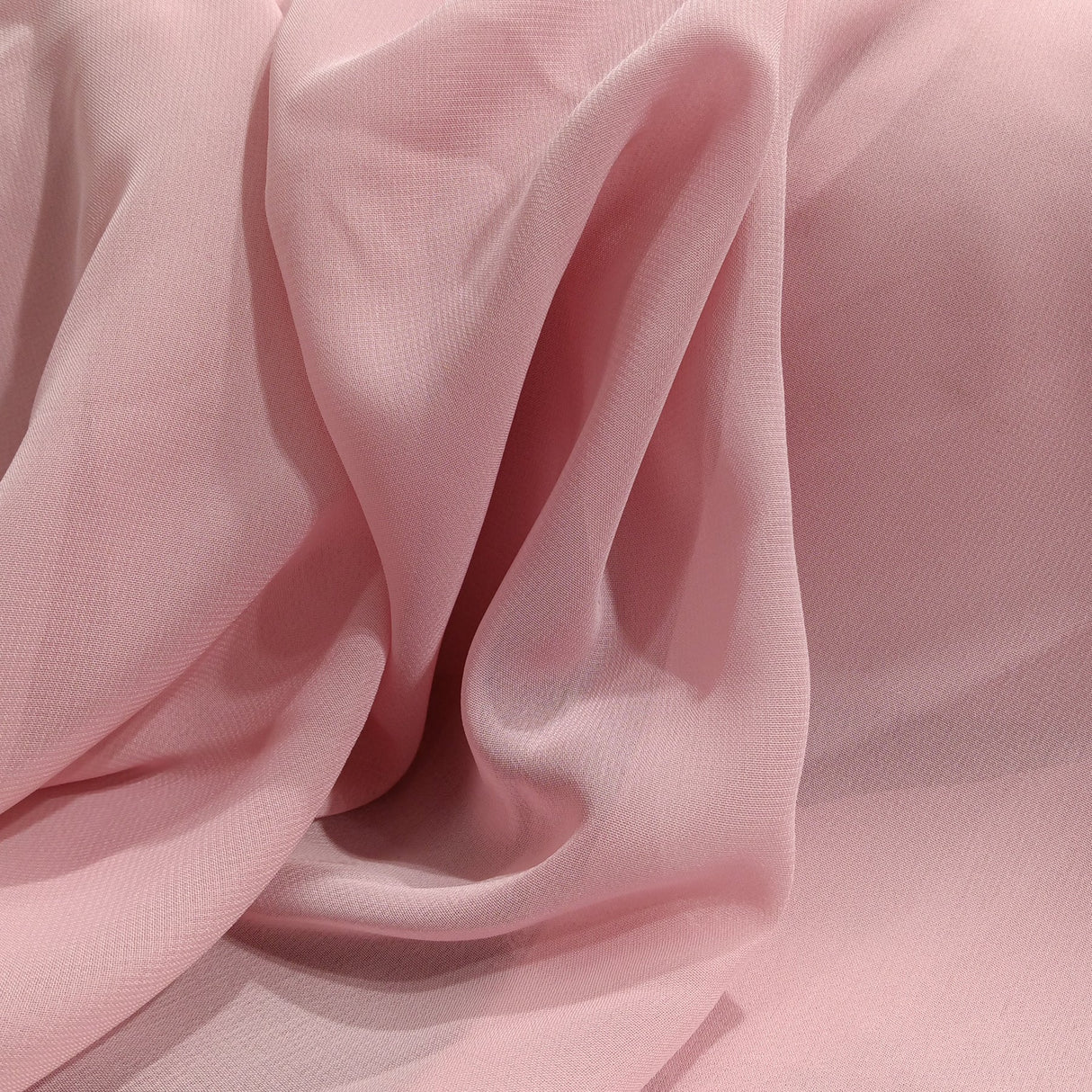 1 Yard Rose Powder Chiffon Fabric Lightweight Sheer Soft Material for Dresses Scarves and Décor 60 Inch Width