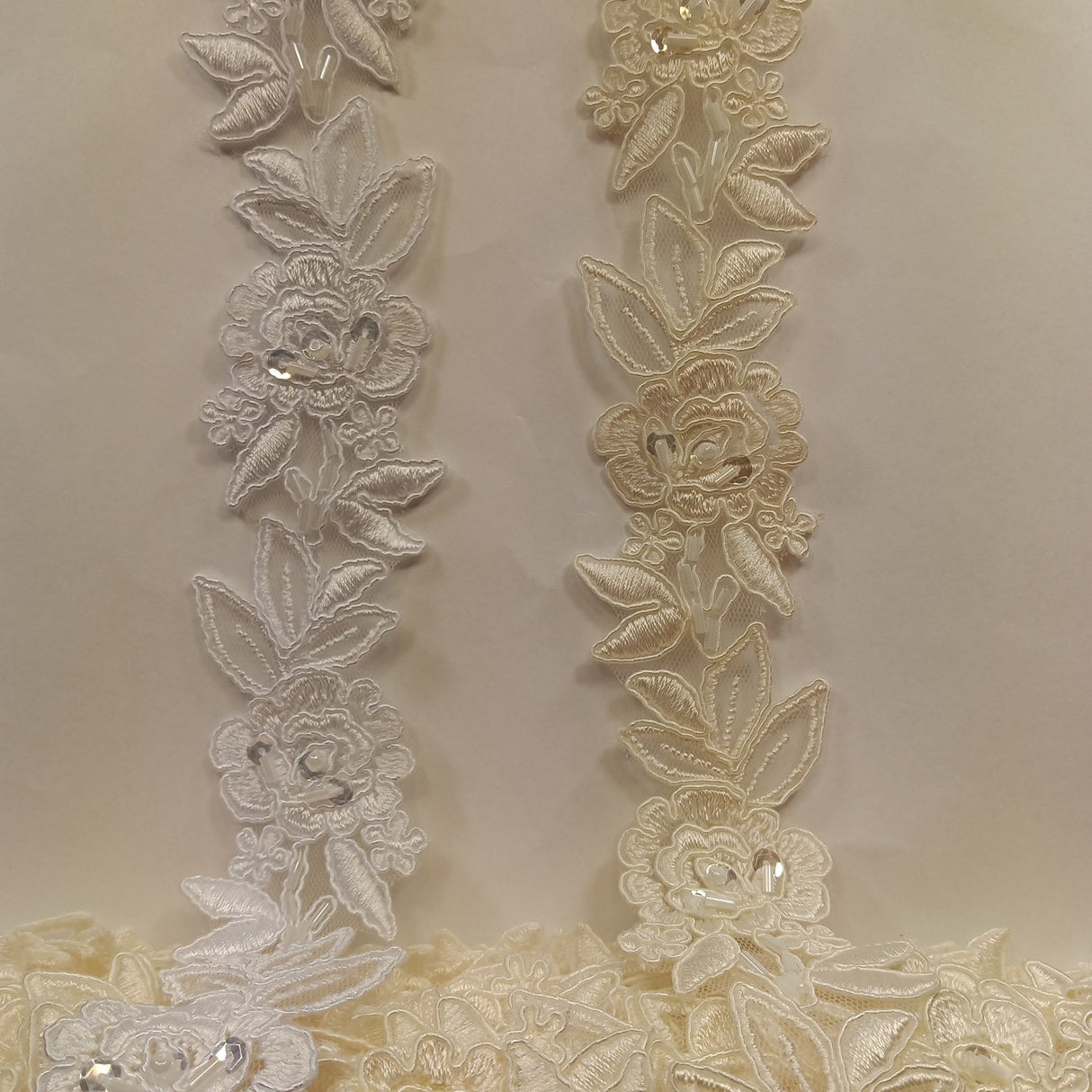 Beaded Corded Lace Trimming