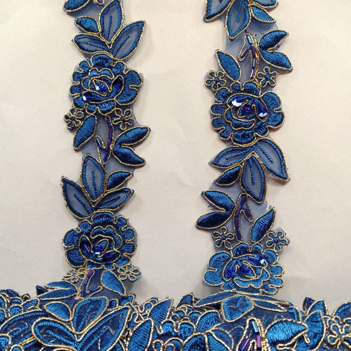 Beaded Corded Lace Trim 100% Polyester 1.5"