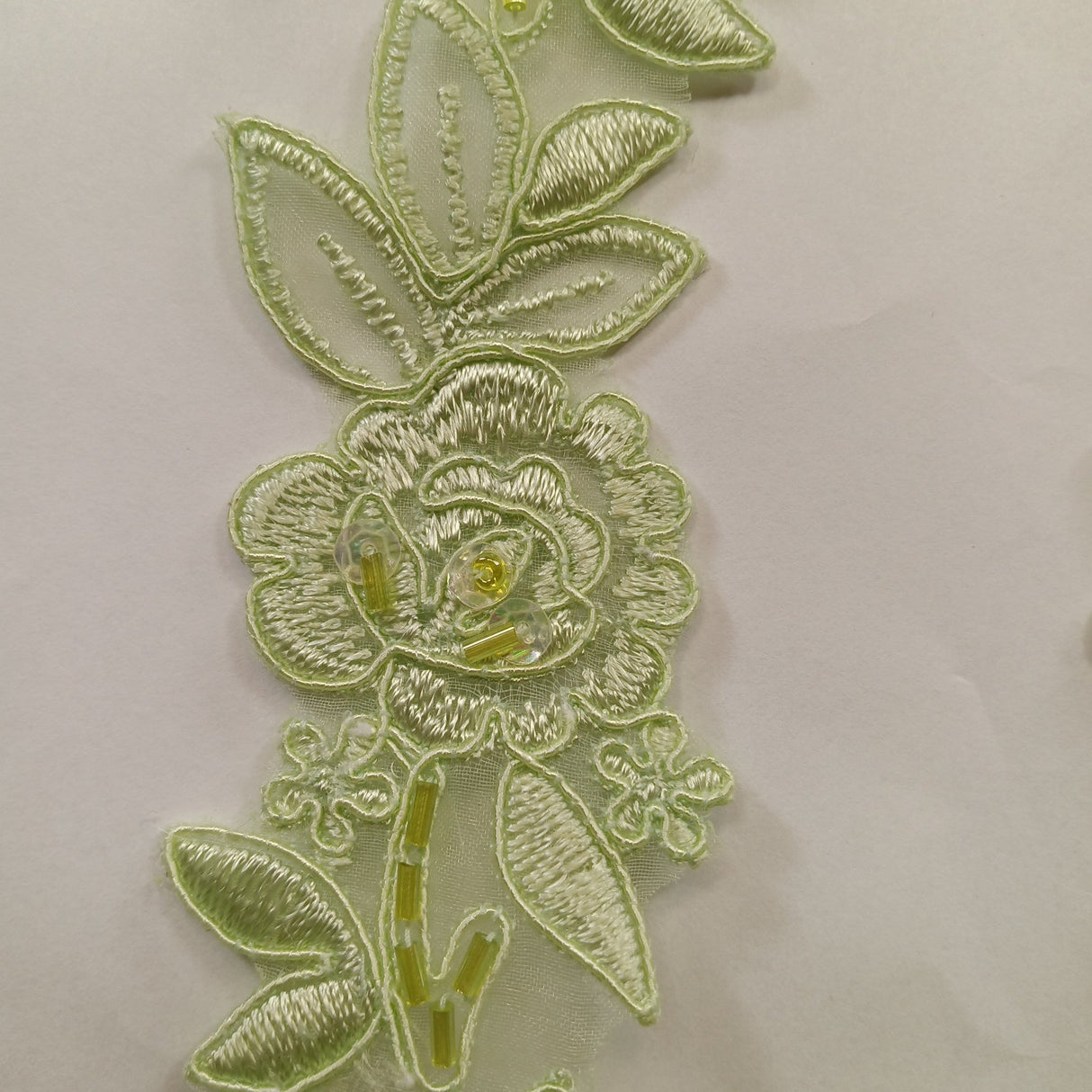 Beaded Corded Lace Trim 100% Polyester 1.5"
