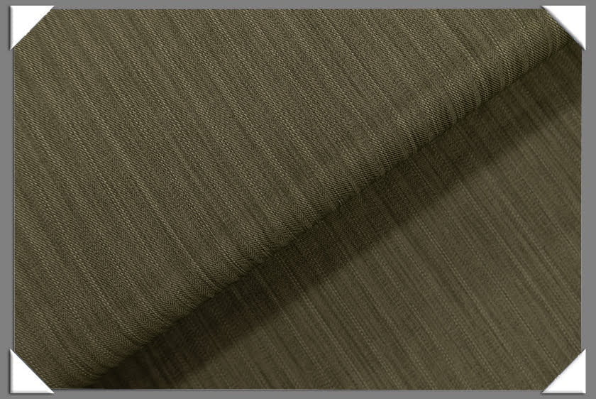Taupe Vegan Shadow Stripe Polyester Fabric - Shadow Stripe, Taupe, 60" Width