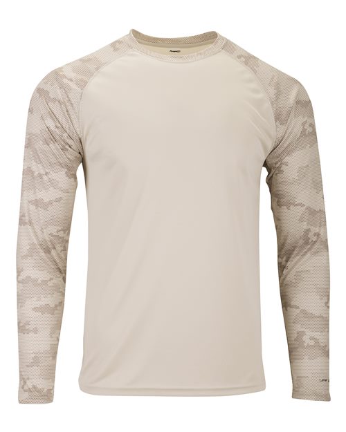 Paragon®Cayman Performance Camo Colorblocked Long Sleeve T Shirt
