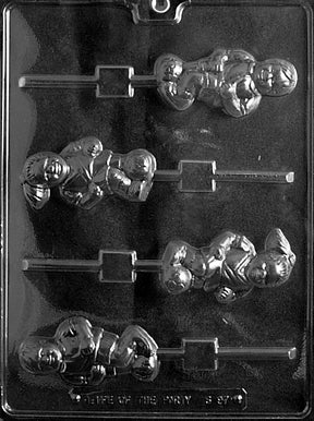 Soccer Girl & Boy Lolly Chocolate Mold