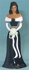 Bridesmaid -A.A. Black Dress - 4-1/2" Tall, 12 Count