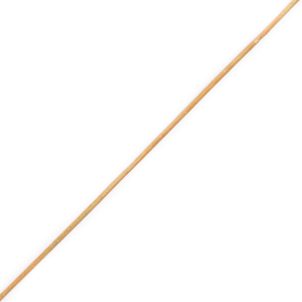 Metallic Gold Leather Cord - 1mm
