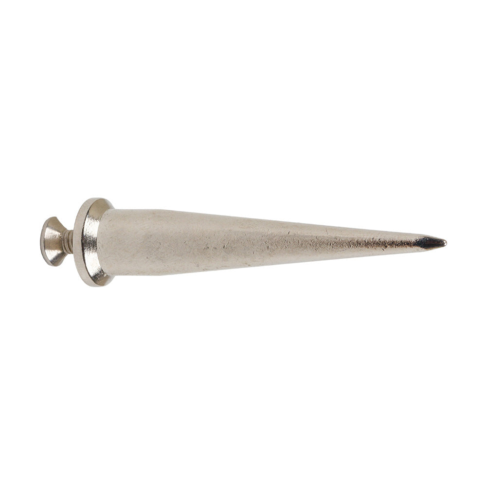 Nickel Thin Cone Spike with Screw - 2.125"