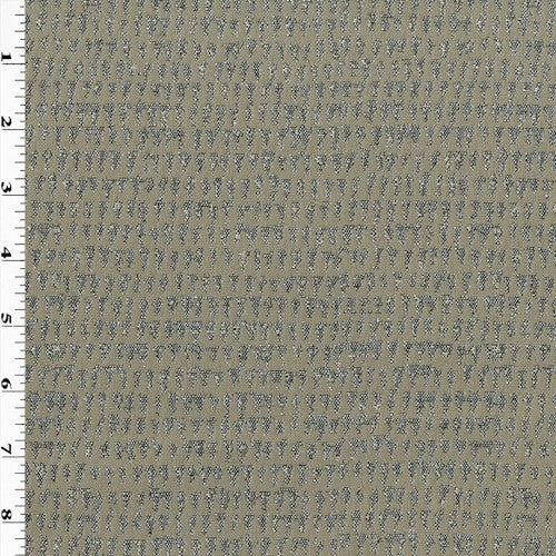 1 Yard Gray Taupe Indoor Outdoor Abstract Jacquard Decor Fabric Upholstery 56 Inches Width