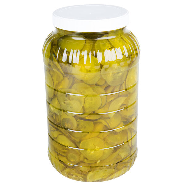 Harvest Fresh 1 Gallon Smooth Cut 1/8" Dill Pickle Slices - 4/Case