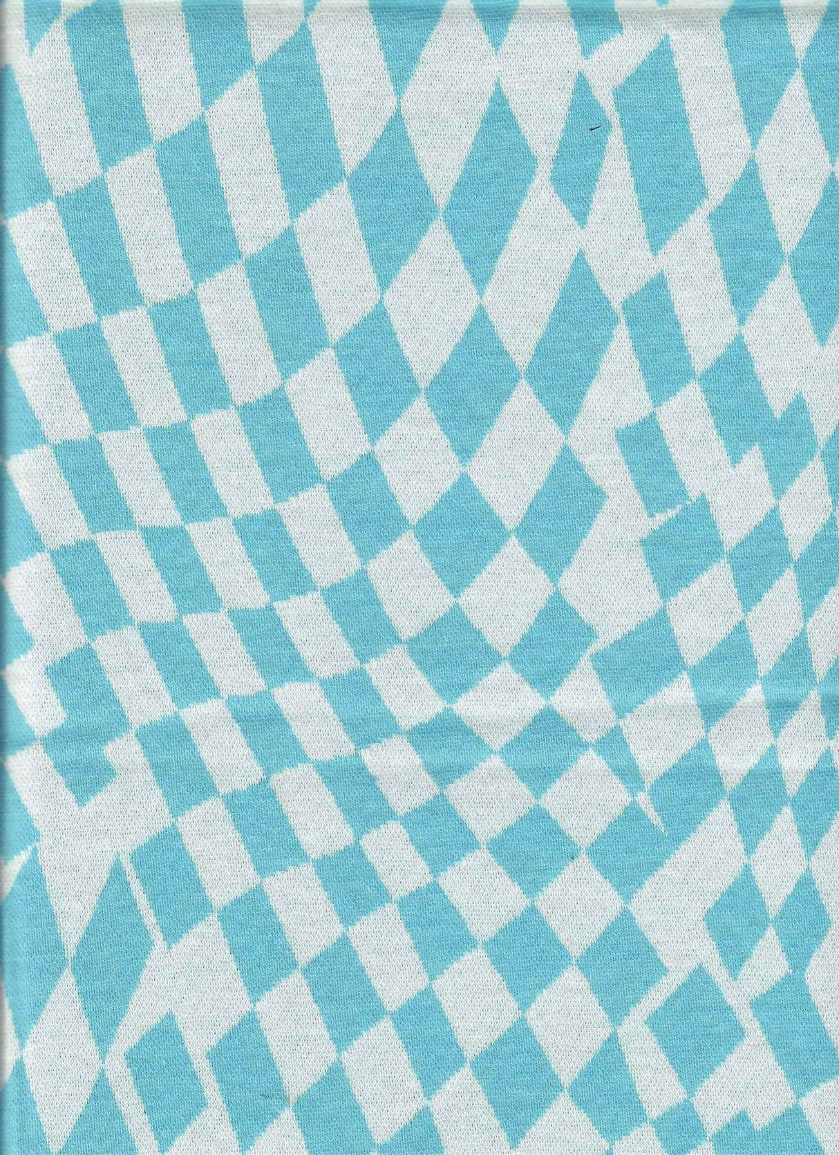 Double Knit Jacquard Checkered Stretch Fabric