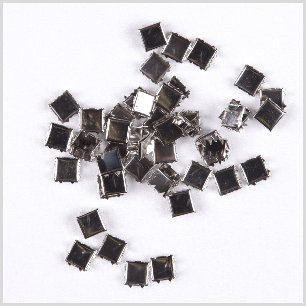 3/8" Silver Flat Naildheads