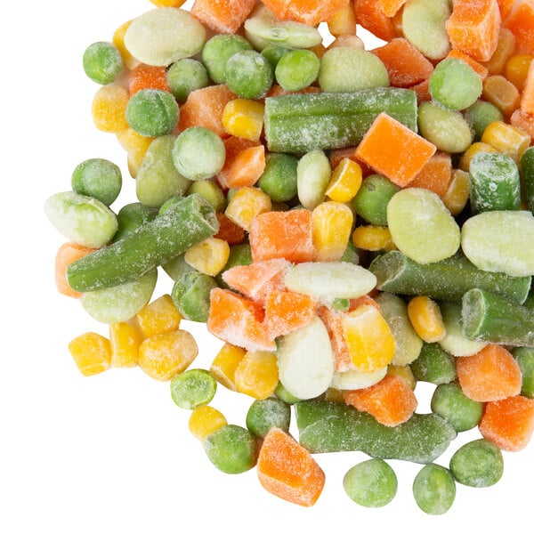 IQF 5 Way Mixed Vegetable Blend 2.5 lb. Bag - 12/Case