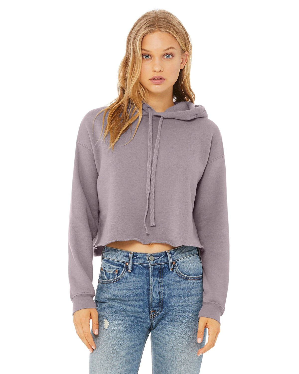 Bella + Canvas® Ladies Cropped Fleece Long Sleeve Hoodie