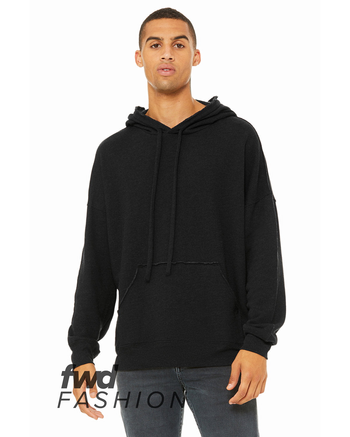 Bella + Canvas® Unisex Raw Seam Hooded Sweatshirt
