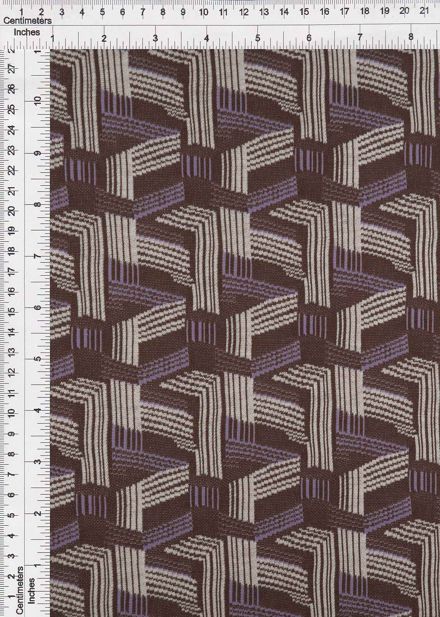 1 Yard Double Knit Jacquard Geo Fabric Stretch Polyester Spandex 58/60 Inches Wide