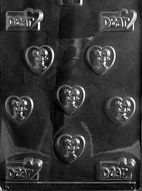 Dear Hearts Chocolate Mold - LPV009