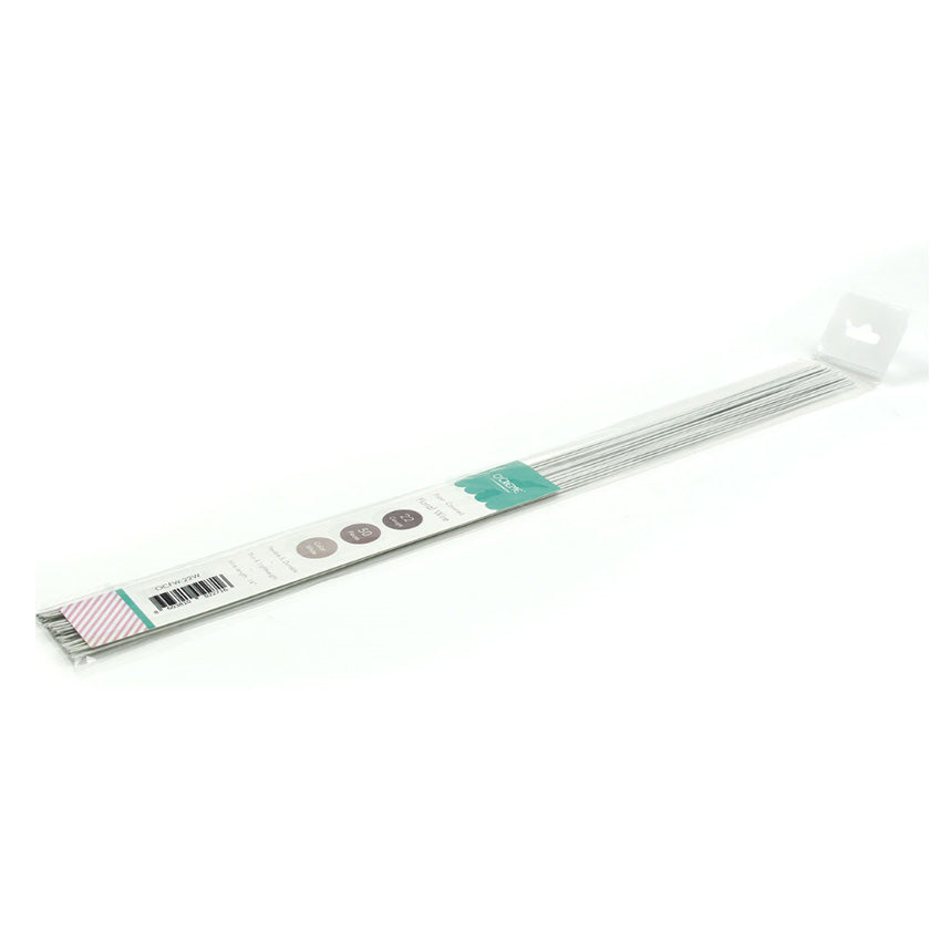 O'Creme 14" White Floral Wire, 50 Pieces, 20 Gauge