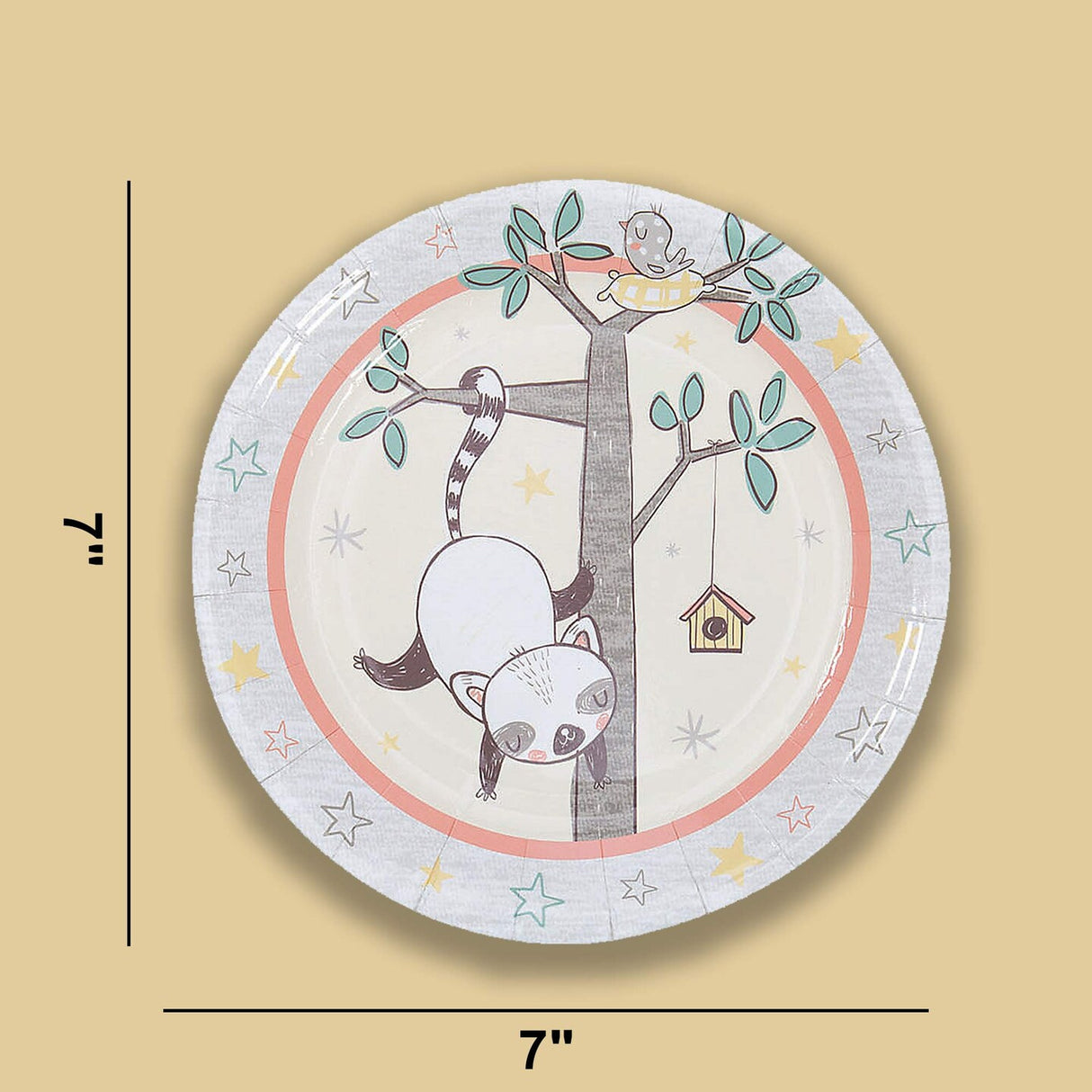 8 Ct. Little Panda & Friends Paper Dessert Plates