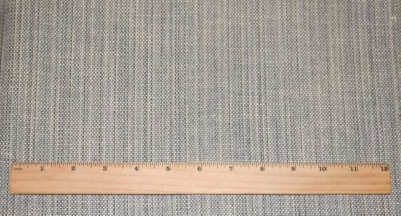 1 Yard Gray Ivory Black Textured Slub Dobby Home Decorating Fabric Upholstery 54 Inches Width