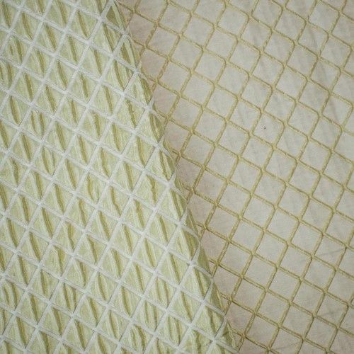 1 Yard Pistachio Beige Diamond Trellis Matelasse Decorating Fabric Upholstery 51 Inches Width