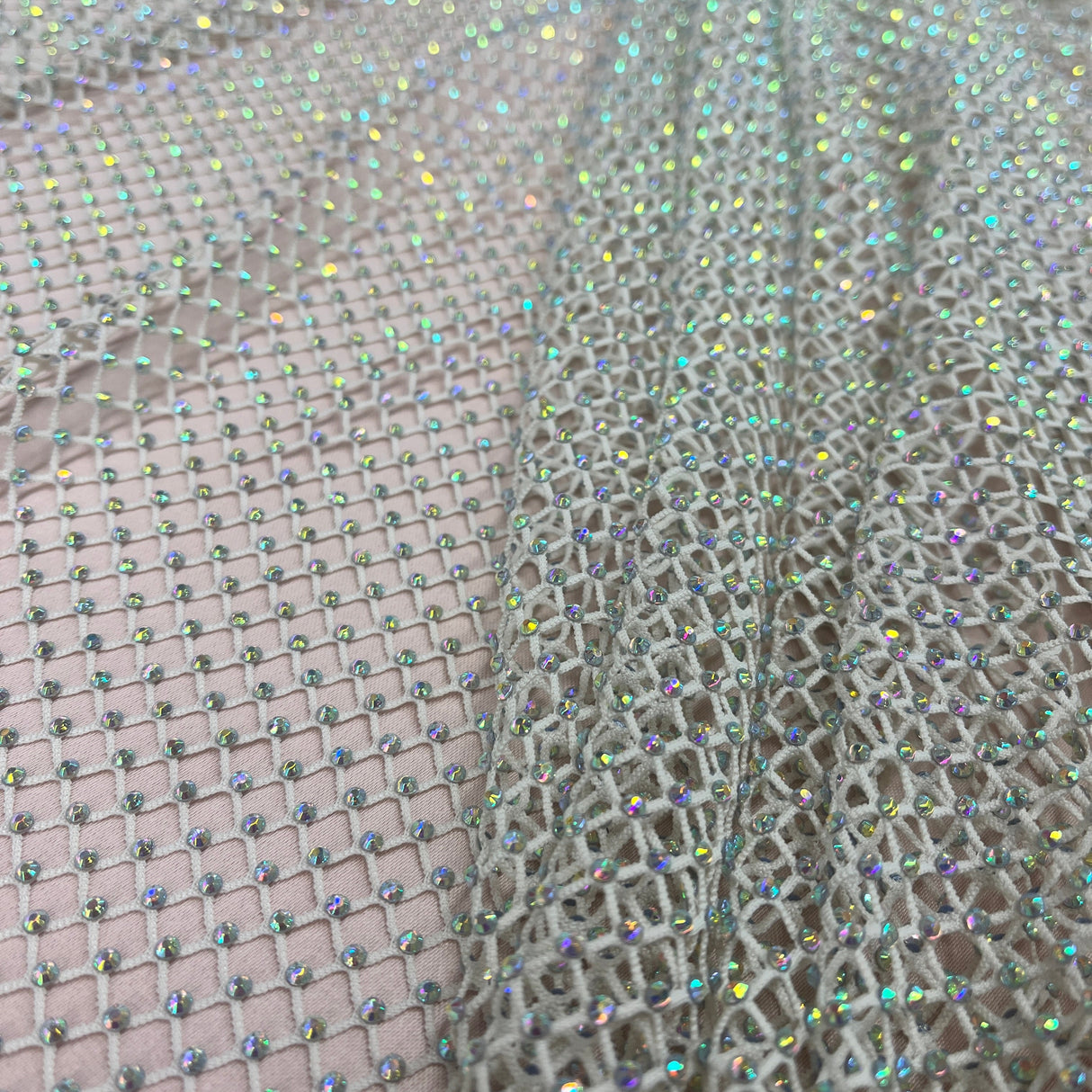 Diamond Fishnet 4-Way Stretch Fabric