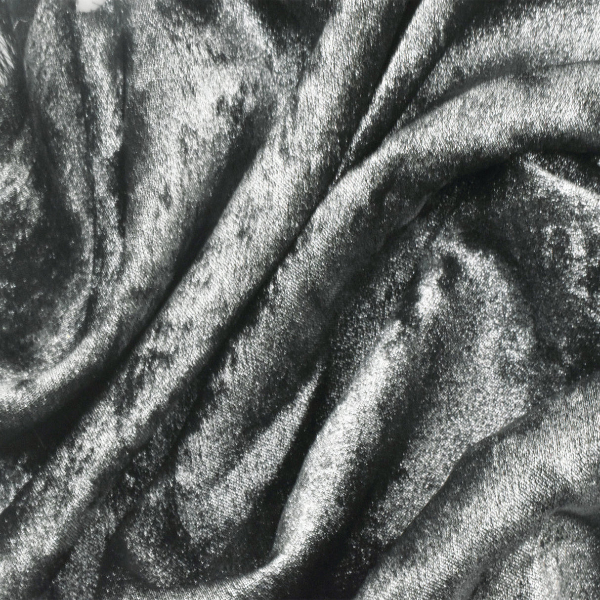 1 Yard Silver Classic Black Texture Printed Twill Woven Fabric Apparel Dresses 58 Inches Width