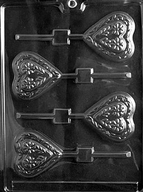 Swiss Heart Lolly Chocolate Mold - LPV030