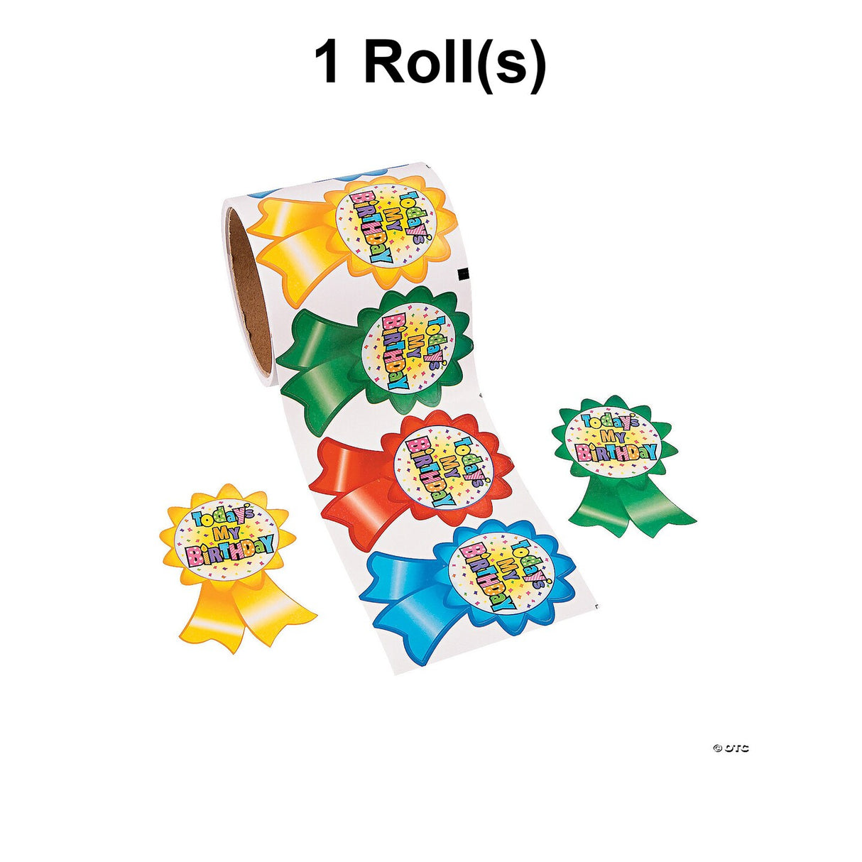 Today’s My Birthday Sticker Roll 100 Stickers 3 1/2"